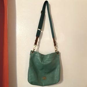 Turquoise Fossil Crossbody